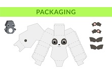 çocuklar için hazır hayvan model maketi şablonu, paper craft model animals